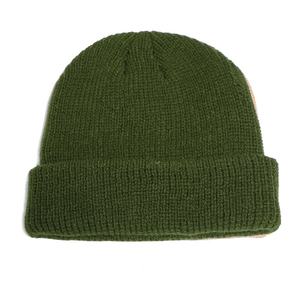 Gorro de bebé de flores para niños de punto de varios colores de neón enrollado liso personalizado de fábrica de invierno de 2017 - Product Image 4