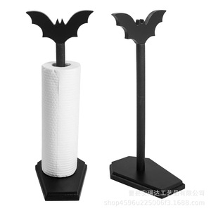 Gothic Style Wooden <b>Paper</b> Towel Holder Bat Shape Desktop <b>Kitchen</b> Decor Storage Rack - Product Image 5