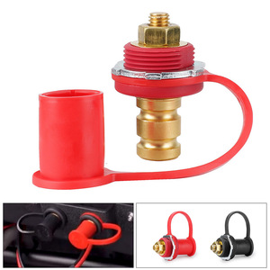 Estación de carga remota para coches, vehículos recreativos, camiones, yates, terminal de puente de 20 mm, conector de cargador de batería, rojo y negro - Product Image 5