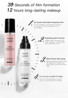 Spray Fixateur de Maquillage Personnalisé OEM à Faible MOQ, Sans Logo, Contrôle du Sébum, Longue Durée, Imperméable, Hydratant Naturel, à l'Huile de Jojoba