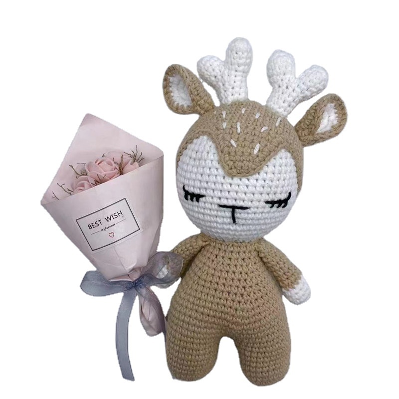 Wholesale Handmade Cute Crocheted Alpaca Amigurumi