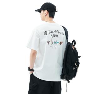 Camiseta Lisa de Manga Corta, Corte Ajustado, 100% Algodón Pima de 280g, con Impresión de Logotipo de Marca Personalizada y <span class=keywords><strong>Tratamiento</strong></span> de Tela Batik, Venta al Por Mayor - Product Image 4