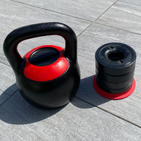 Ensemble de kettlebells réglables en fonte avec plaques de poids amovibles pour entraînement de force à domicile – Vente en gros