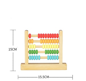 Abacus <span class=keywords><strong>en</strong></span> <span class=keywords><strong>bois</strong></span> avec 5 rangées, jouet éducatif de comptage mathématique pour enfants, <span class=keywords><strong>compteur</strong></span> d'abacus pour l'apprentissage précoce des mathématiques, jouet éducatif <span class=keywords><strong>en</strong></span> <span class=keywords><strong>bois</strong></span> - Product Image 2
