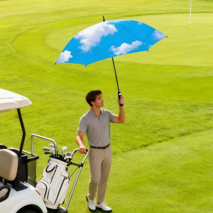 Paraguas de golf impermeable a prueba de viento con logotipo Paraguas grande personalizado a prueba de viento para viajes de negocios para hombres - Product Image 3