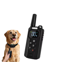 Doppel-Hundetrainingshalsband Anti-Bell-Funktion Schock Vibration Piepton 1 Fernbedienung Wiederaufladbar Einstellbare Stufen IP67 Wasserdicht für 2 Hunde