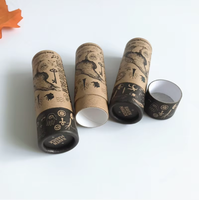 100% biodégradable prix usine Push up baume à lèvres Tube personnalisé déodorant conteneur naturel Kraft carton papier Tube