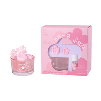 Nouvel Arrivage Promotionnel Diffuseur d'Arômes en Pierre de Cristal pour la Maison Coffret Cadeau Luxe Forme Fleur DIY Écologique Parfum 3 Mois pour Femme