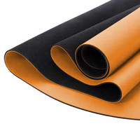Tapis de yoga professionnel en PU, 5 mm d'épaisseur, forte adhérence, antidérapant, absorbant les chocs, tapis d'exercice pour la remise en forme à domicile