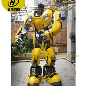 Costume de robot portable fait main par un designer, costume de cosplay de robot Transformers Bumblebee pour homme <span class=keywords><strong>adulte</strong></span> - Product Image 2