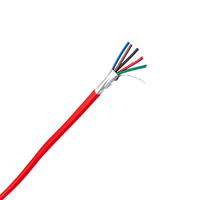 Câble d'alarme incendie commercial 2 conducteurs 18AWG en cuivre pur, faible perte, gaine PVC blindée, bobine de 305m, certifié CE, vente chaude, anti-UV