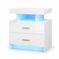 Table de chevet moderne et simple avec tiroir, petite armoire de rangement, organisateur de chambre, étagère de chevet pour appartement locatif