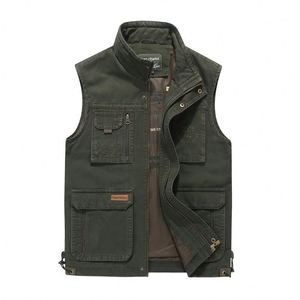 Nuevo <span class=keywords><strong>Chaleco</strong></span> Multifuncional de Algodón para <span class=keywords><strong>Hombre</strong></span>, Primavera-Otoño, con Múltiples Bolsillos, <span class=keywords><strong>Chaleco</strong></span> sin Mangas, Chaqueta sin Mangas, Ropa Urbana de Trabajo - Product Image 1