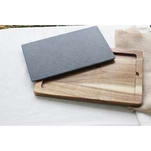 Bandeja de plato de madera y pizarra para <span class=keywords><strong>sushi</strong></span> - Product Image 4