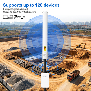 Kit d'extension <span class=keywords><strong>WiFi</strong></span> 6 longue portée Mosslink pour extérieur, point d'accès sans fil double bande 2.4G & 5G, antenne omnidirectionnelle à gain élevé 10dBi, alimentation PoE - Product Image 5
