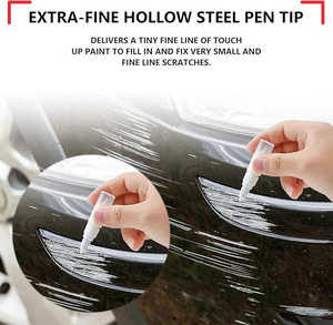 Vendita all'ingrosso 10ml penna per ritocco di vernice 2-in-1 strumento di riempimento per auto riparazione di graffi per serigrafia con tappo e pennello tipo di sigillatura - Product Image 5