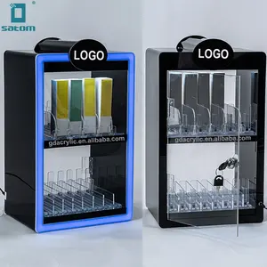 Display For Tobacco Commercial China Supplier Slim Cigarette Rack Fixtures For Shop Retail Acrylic Tobacco Display