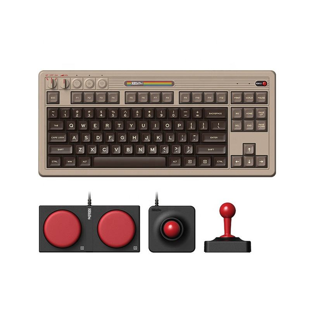 8Bitdo Retro 87 Mechanical Key Board with Rocker Joystick 3-Mode Game Accessories Model 85HA03