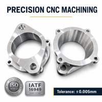 Support de fixation en aluminium usiné CNC 5 axes avec montage multi-configurations pour projets d'ingénierie