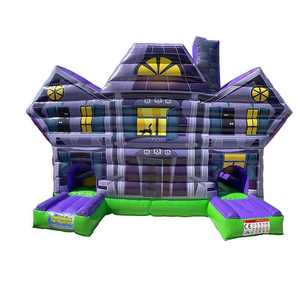 Castillo Inflable Multifuncional XL para Halloween, Casa Embrujada para Fiestas de Halloween - Product Image 1