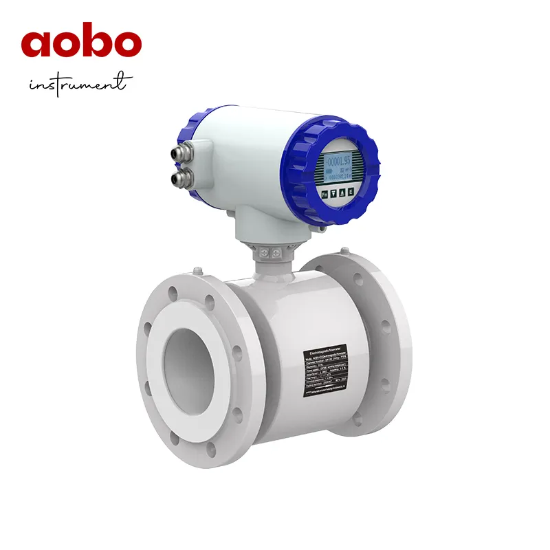 AOBO turbin gas meteran air elektromagnet, dn 300 tri penjepit alat ukur flowmeter elektromagnetik