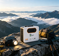 Stasiun Daya Portabel LiFePO4 500W 1000Wh, Input PV 300W, Gelombang Sinus Murni, Pengisian Maksimal, Output AC DC USB Ganda, untuk Berkemah, Perjalanan RV