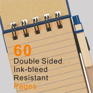 Sinh Thái Thân Thiện Với Văn Phòng Phẩm Kraft Kawaii Mini Giấy Xoắn Ốc Máy Tính Xách Tay Tùy Chỉnh Nhà Sản Xuất, Máy Tính Xách Tay Với Bút Bộ Quà Tặng - Product Image 4