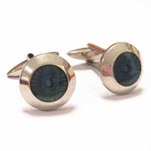 男性ファッションアクセサリー工場卸売眼球銅カフスボタン - Product Image 2