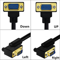 Câble d'extension VGA HD 1,5 m vers Femelle 6 pieds pour Moniteur PC Projecteur