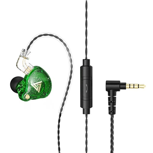 QKZ AK6 PRO HiFi Subwoofer In-Ear Wired Earphones with Mic Wholesale Cheap Gaming Headphones 3.5mm Interface