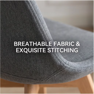 Chaises de salle à manger de luxe européennes modernes avec sièges rembourrés en tissu durable pour appartement, salle de sport, atelier, entrepôt - Product Image 4