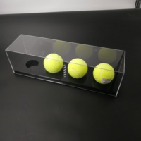 Vente en gros de petite boîte de tennis personnalisée en acrylique avec étui protégé en PMMA pour le tennis