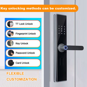 디지털 지문 인식 목재 도어락, 호텔, 가정 및 아파트용 원격 관리 및 클라우드 데이터 저장 기능 탑재 - Product Image 3