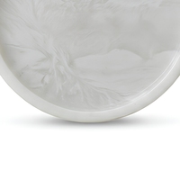 Plateau rond en marbre naturel, porte-savon, pierre polie, décoration de vanité pour salle de bain et décoration intérieure
