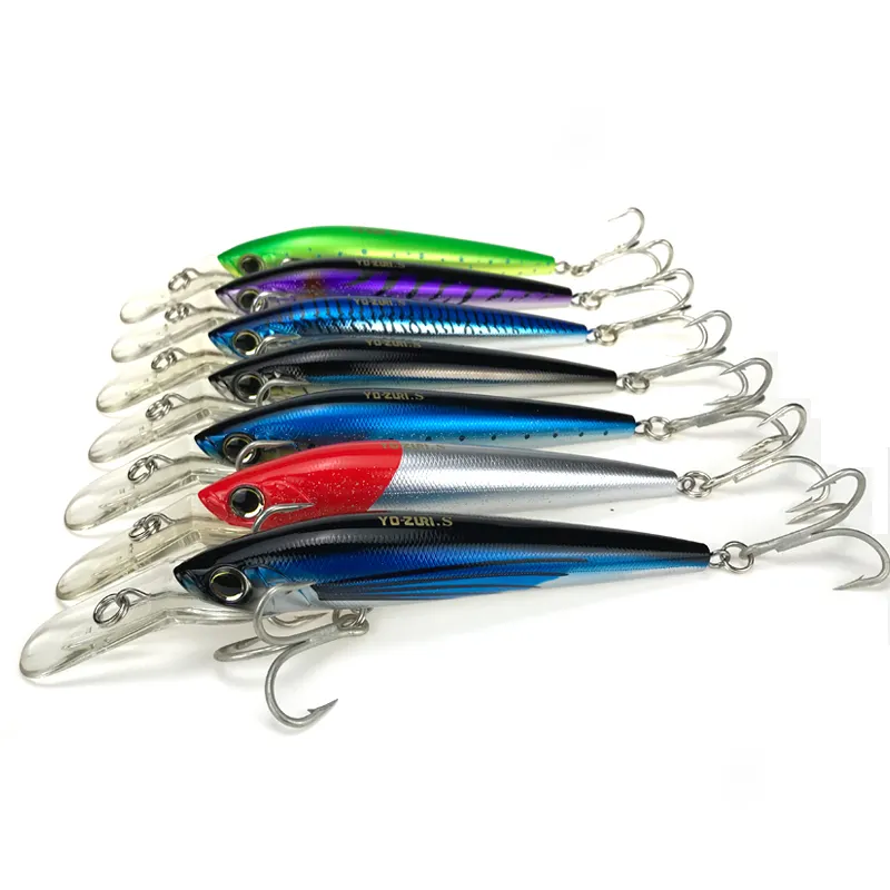 Top Right 40g 180mm M111 Big Minnow Deep Diving Lip 7-9m Trolling Lure Seawater Fishing Bait Pesca Jerkbait