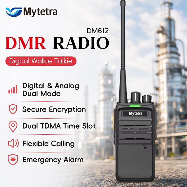 MYT DM612 DMR Digital Walkie Talkie Long Range Long Standby VOX Voice Encryption Handheld Digital Two Way Radio