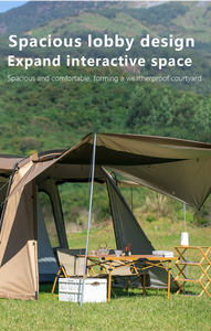 <span class=keywords><strong>Tente</strong></span> <span class=keywords><strong>tunnel</strong></span> familiale de luxe pliable Comcoco APZ248, grande capacité (<span class=keywords><strong>8</strong></span>-10 <span class=keywords><strong>personnes</strong></span>), 2 chambres, en Oxford 150D, imperméable (PU3000mm) - Product Image 5