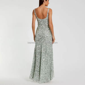 Vestido de Noche con Cuentas al por Mayor para Mujer, Personalización de Fábrica, Alta Costura, Boutique de Lujo, Producción Limitada de 50 Piezas - Product Image 3