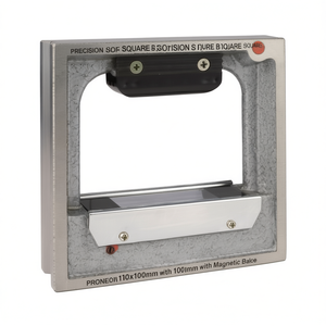 Niveau carré de précision Ttake 100x100mm avec base magnétique pour le travail des métaux et la menuiserie - Product Image 2
