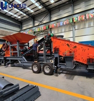 Nouveau concasseur mobile 30tph concasseur à mâchoires en pierre générateur diesel monté sur roue usine de concasseur mobile à vendre