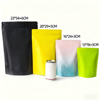 Sachet Doypack Holographique de Luxe en Mylar pour Bonbons, Fruits Secs, Noix, Gâteaux, Aliments pour Animaux – Emballage Alimentaire avec Fermeture Éclair en PE de Qualité Alimentaire