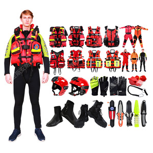 Equipo de Rescate Acuático Yas'an, Trajes Húmedos/Secos para Bomberos, Chalecos Salvavidas, Cascos, Cuerdas de Lanzamiento, Bolsas, Material de Goma Resistente - Product Image 1