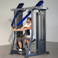 Peralatan Gym Latihan Kekuatan Premium Berkualitas Tinggi dari Baja Galvanis Rosen, Mesin Rowing MTS Pin Loaded untuk Olahraga