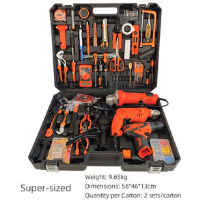 Juego de Herramientas Eléctricas con Taladro, Herramientas Manuales para Uso Doméstico e Industrial, Taladro Eléctrico de Gran Tamaño y Juego de Herramientas de Gran Tamaño - Product Image 3