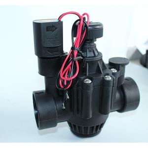 Válvula Solenoide de Plástico ZW Zanchen de 1/4 de Giro con Control Manual para Riego, con Cables Rojos y Negros - Product Image 1
