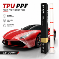 Film PPF transparent auto-cicatrisant brillant en TPU de 6,5 mil, résistant aux UV et hydrophobe, pour la protection de la peinture automobile