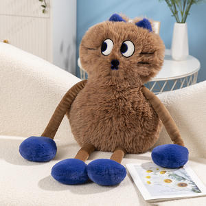 Haute qualité Super Adorable monstre chat fleur pouding en peluche dessin animé Animal jeter oreiller guérison peluche <span class=keywords><strong>canapé</strong></span> <span class=keywords><strong>coussin</strong></span> - Product Image 2
