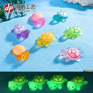 Mini Ornements en Résine Tortue, Décoration Animale de Dessin Animé, Cadeau Artisanat pour la Maison et le Bureau - Product Image 5