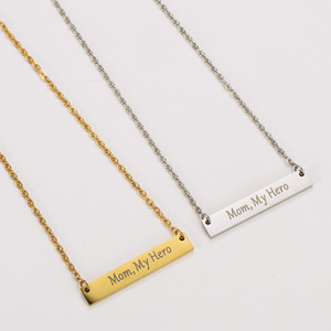Dainty 316l in acciaio inox 18k Pvd placcato oro fatto da te collana regalo per la festa della <span class=keywords><strong>mamma</strong></span> - Product Image 2