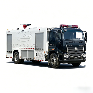 Camion de lutte contre l'incendie Foton 4x2 LHD RHD Diesel, portée de pulvérisation d'eau de 60 m, capacité de 8000 litres, 8 m³, à vendre à bon prix - Product Image 1